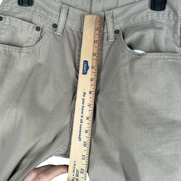 Levi’s Men’s 31x30 Jeans Taupe 505 Regular Fit Denim White Tab Preppy 2015 - Picture 10 of 13
